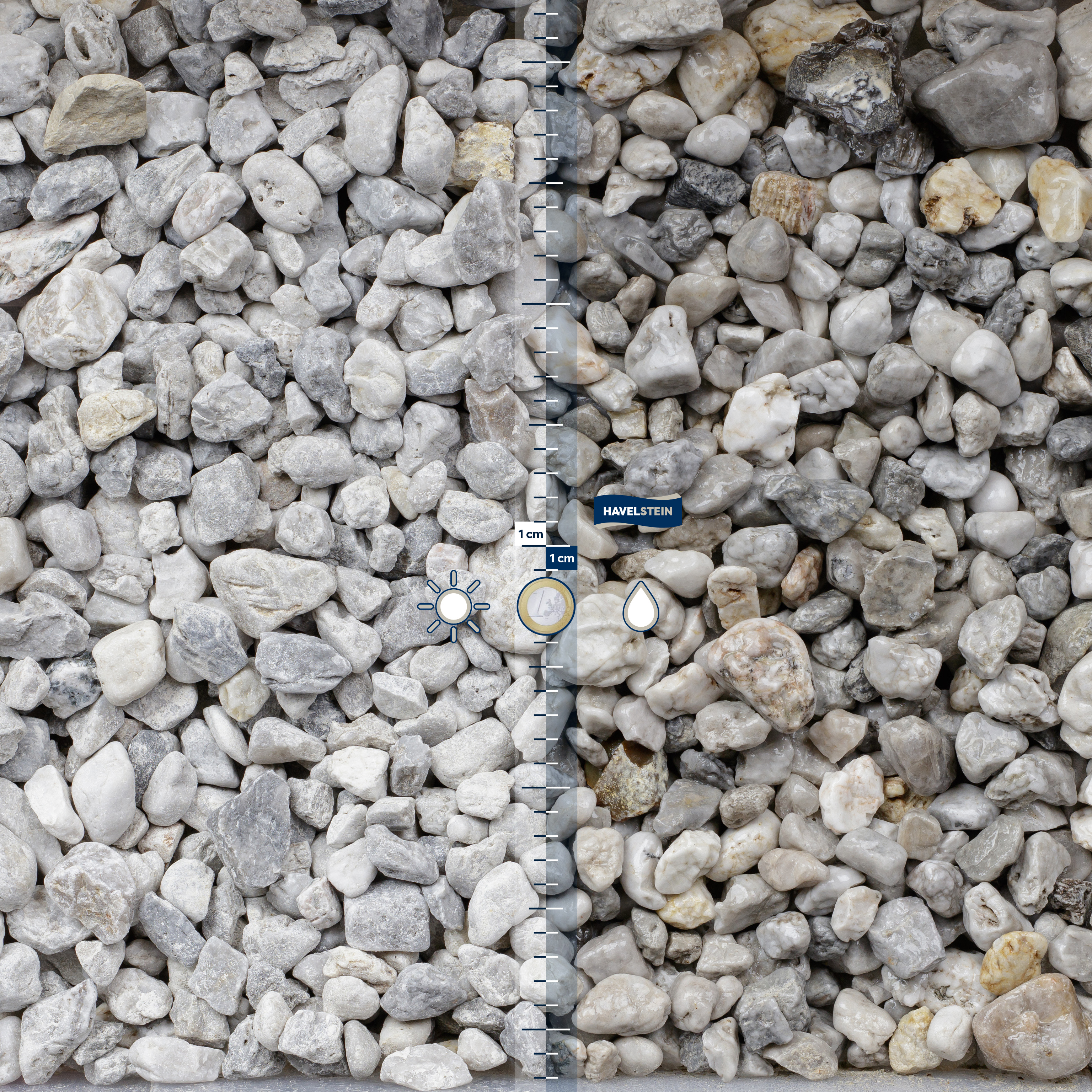 Zierkies (grobe Gesteinskörnung, gewaschen) (Quarzit)