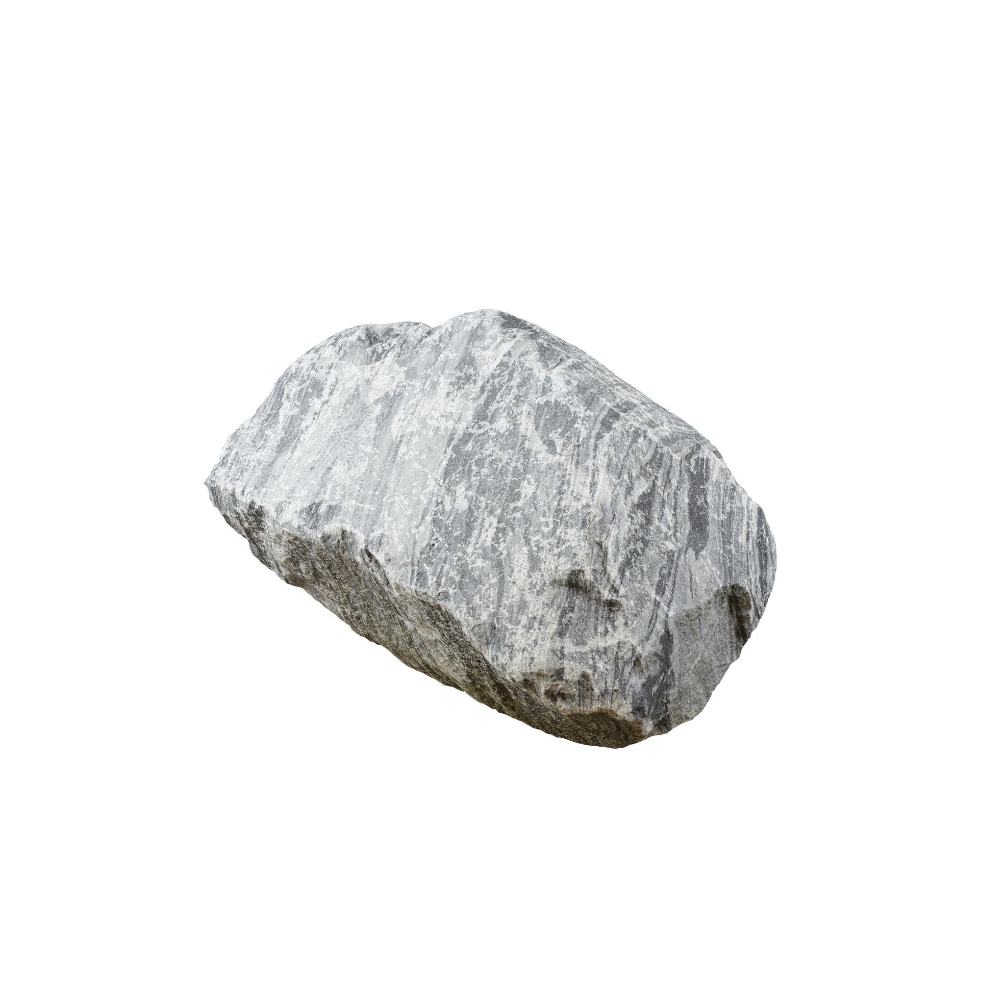 879295 Marmor grau-blau Findling Perspektive
