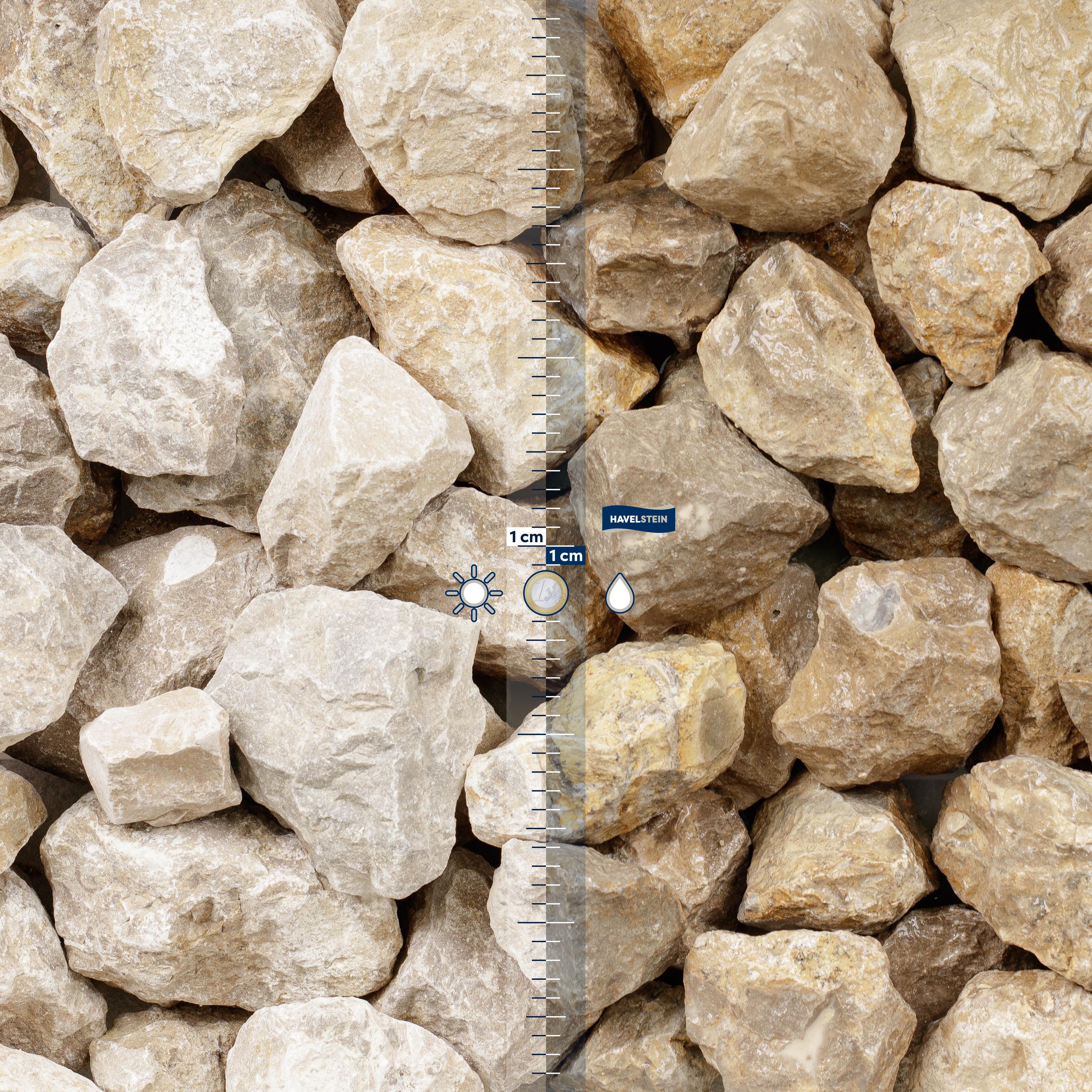 Gabionenfüllsteine (Dolomit), Gabionenf?llsteine, 63/90 mm, Dolomit (beige-grau)