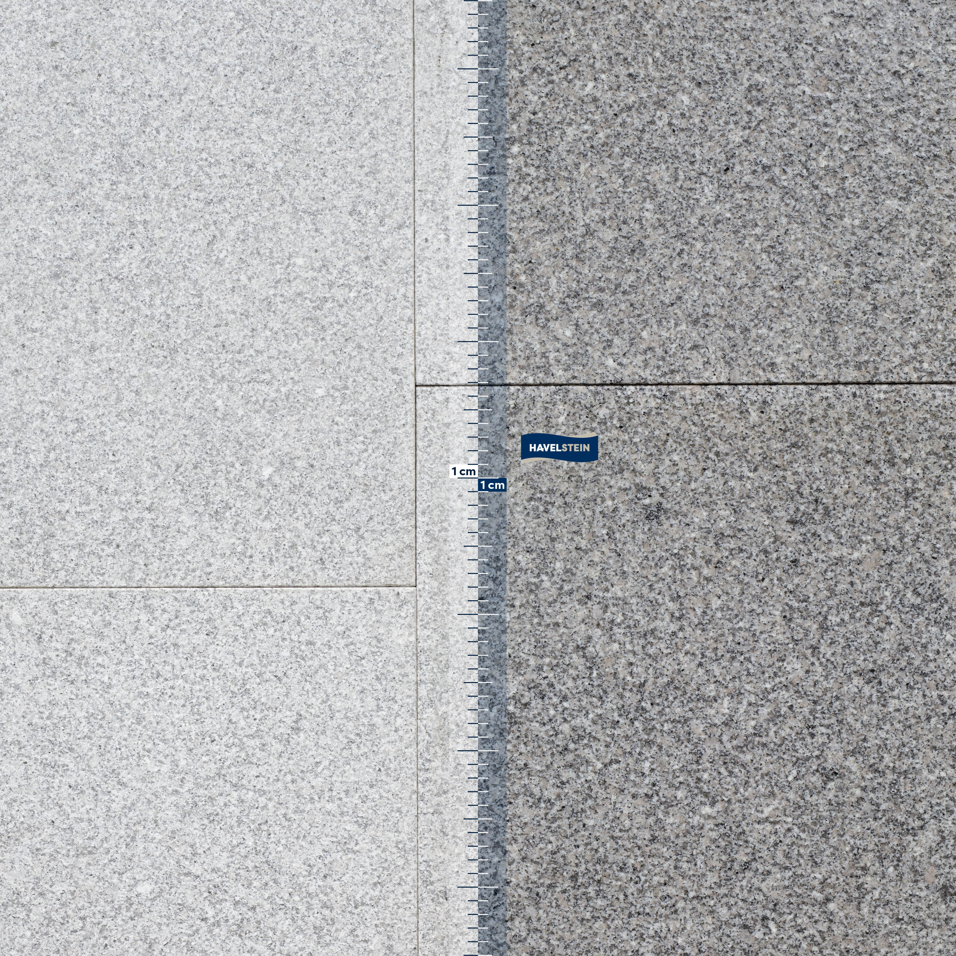 Terrassenplatten, Granit grau (Pina) geflammt, Granit Platte, 60 x 40 x 3 cm, G603, grau, Oberfläche gesägt und geflammt