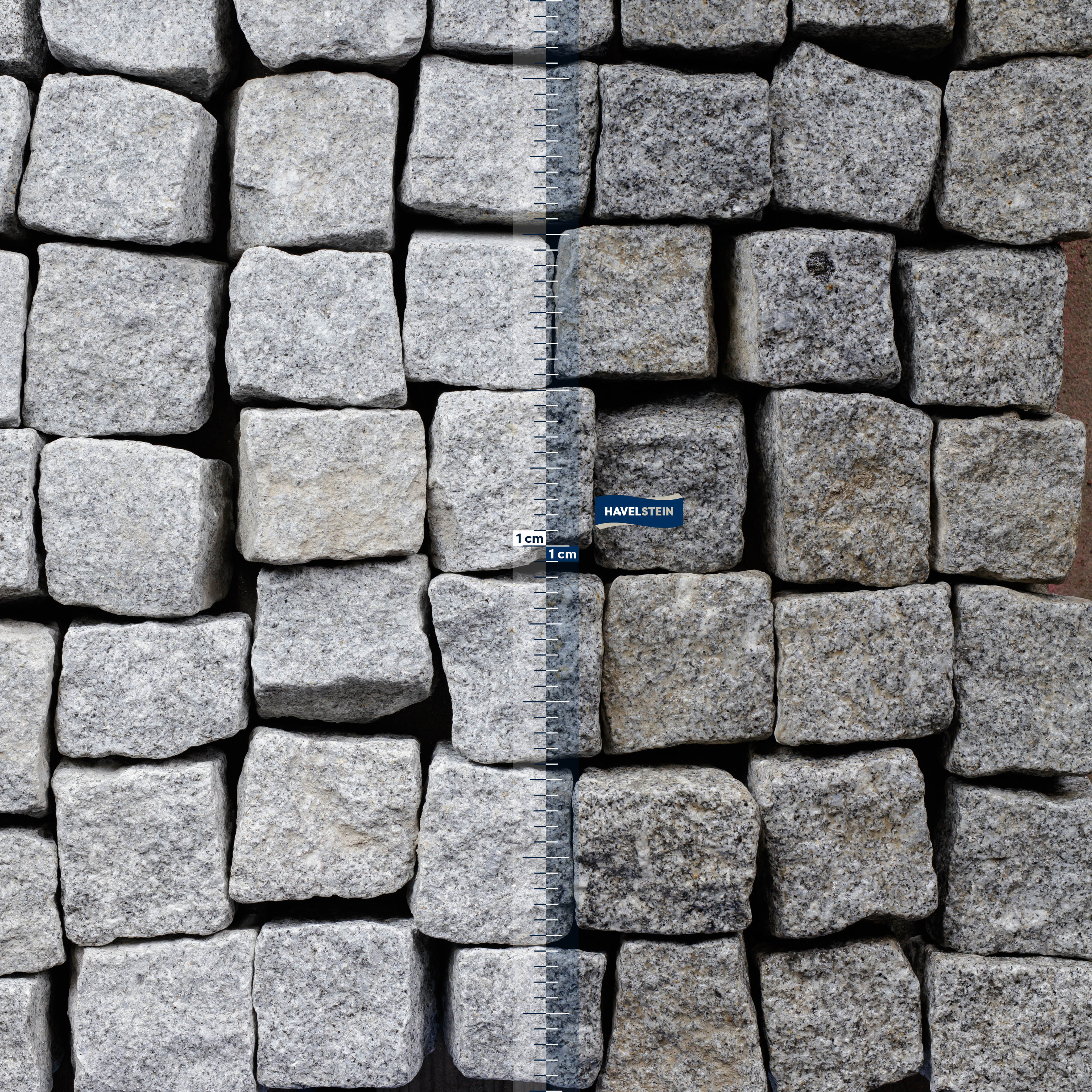 Pflasterstein, Granit grau (Portugiesisch) (Basalt), Granit Kleinsteinpflaster portugiesisch, Feinkorn, 8 x 11 cm, grau, 