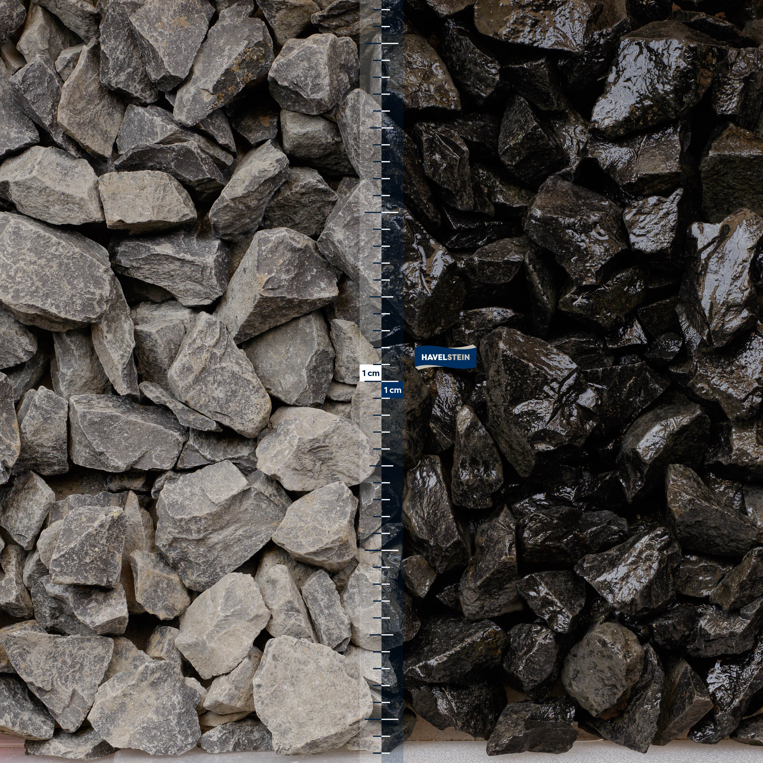 Schotter (gebrochenes Material) (Basalt)