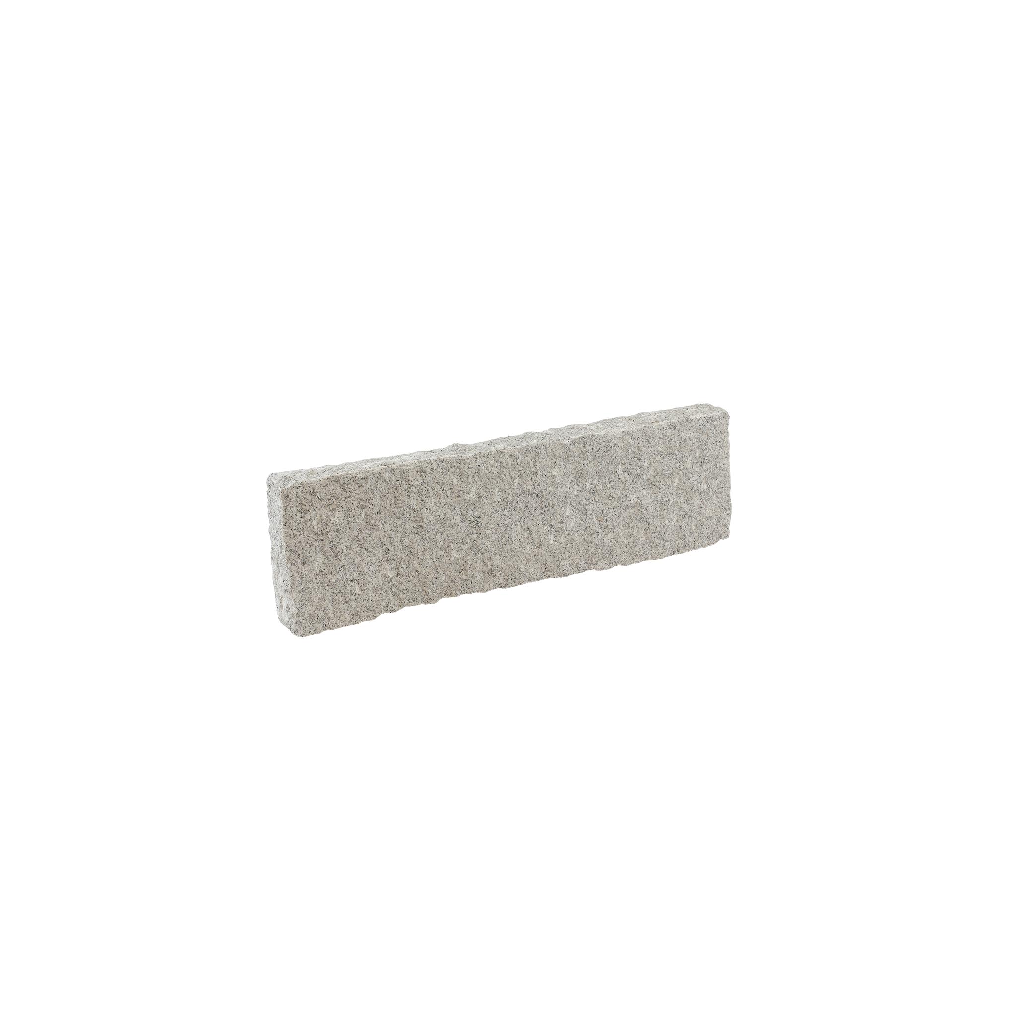 Palisaden, Granit grau (Pina) grob gestockt, Granit Palisade, 7 x 25 x 75 cm, G603, grau, grob gestockt