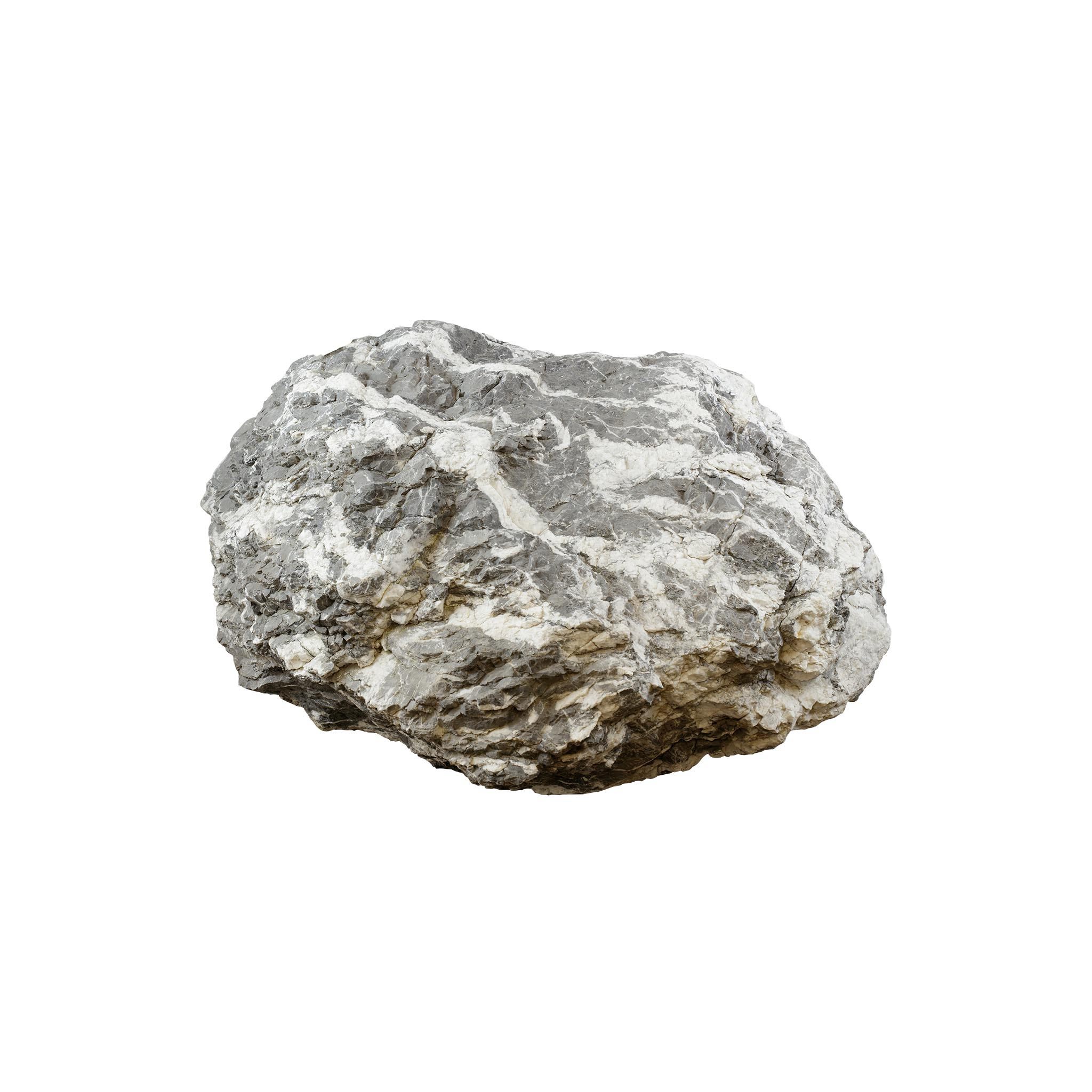 879296 Kalkstein schwarz-weiss Findling Perspektive