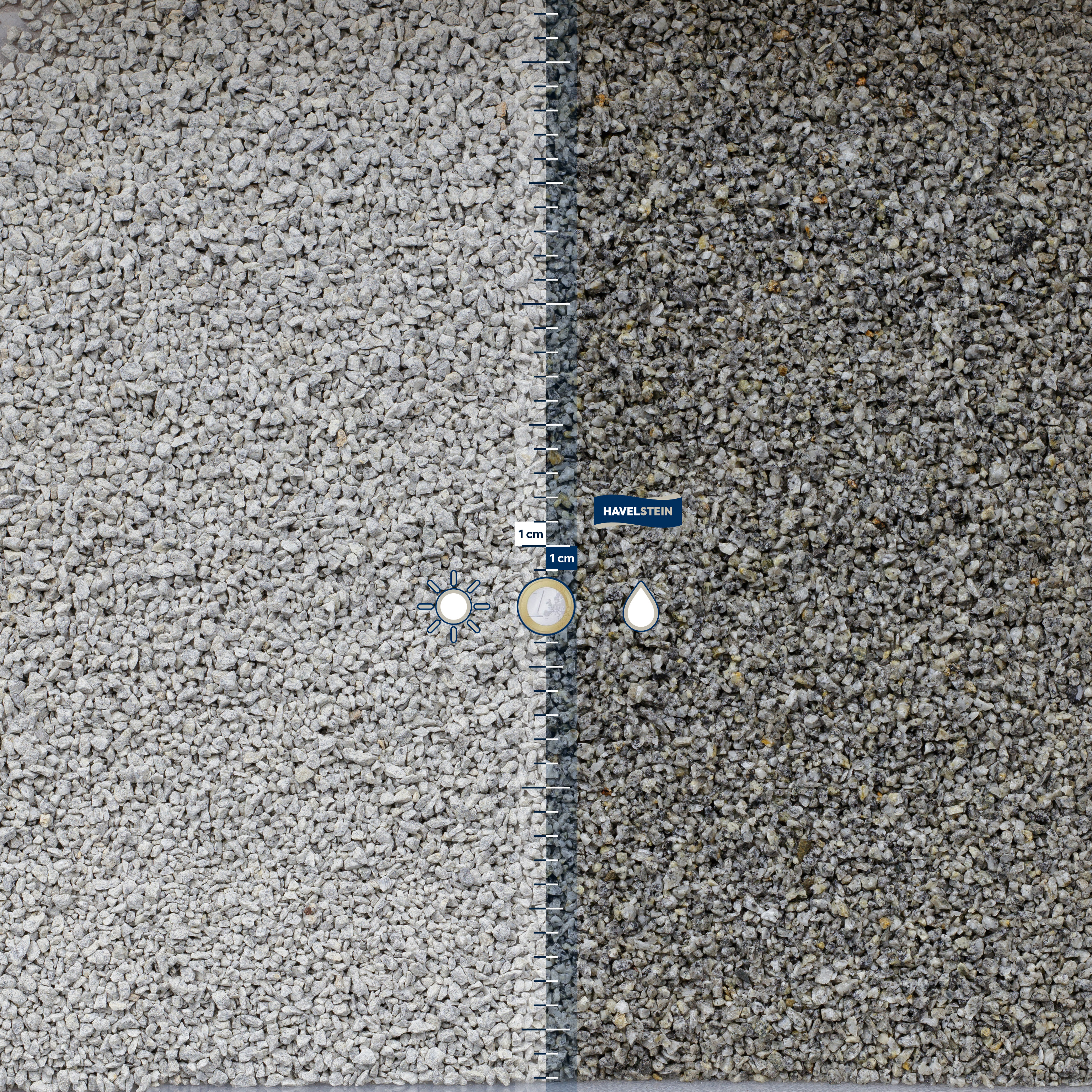 Splitt (gebrochenes Material) (Granit), Splitt, 2/5 mm, Granit (grau) 