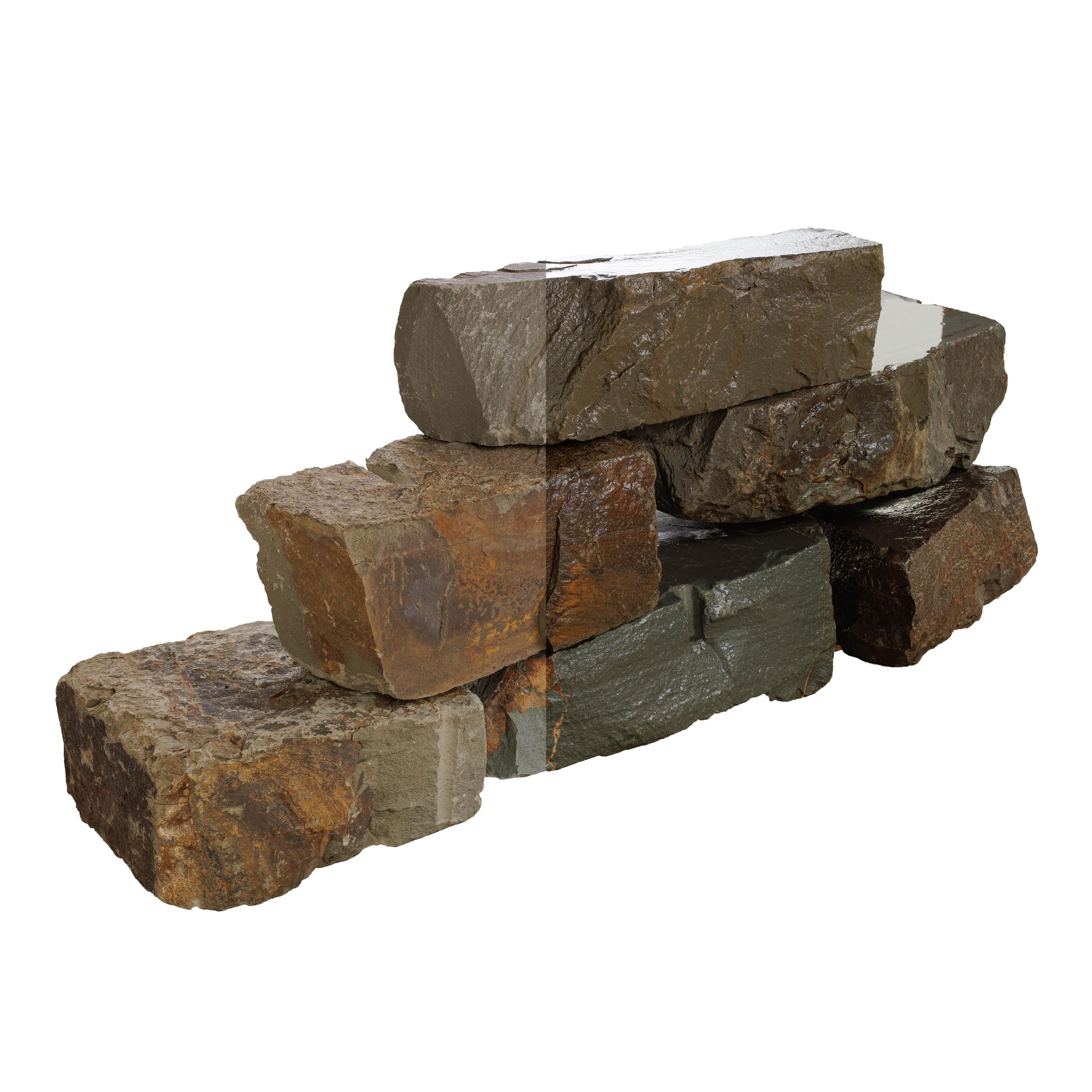 Mauersteine, Grauwacke grau/braun gespalten, Grauwacke Mauersteine, ca. 10?20 x 20?30 x 20?60 cm (grau/braun), gespalten