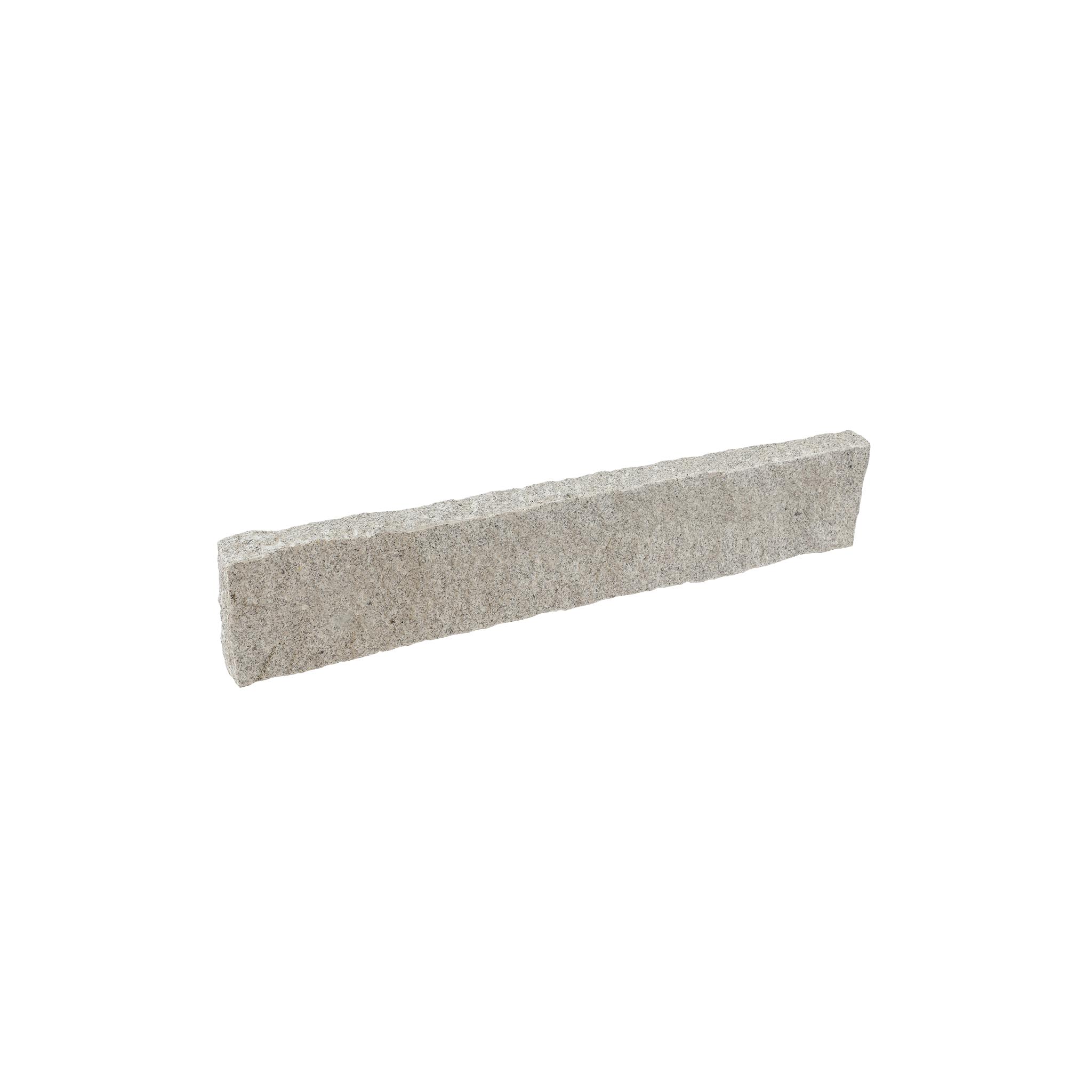 Palisaden, Granit grau (Pina) grob gestockt, Granit Palisade, 7 x 20 x 100 cm, G603, grau, grob gestockt